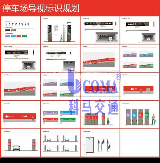 停车场导视标识规划设计