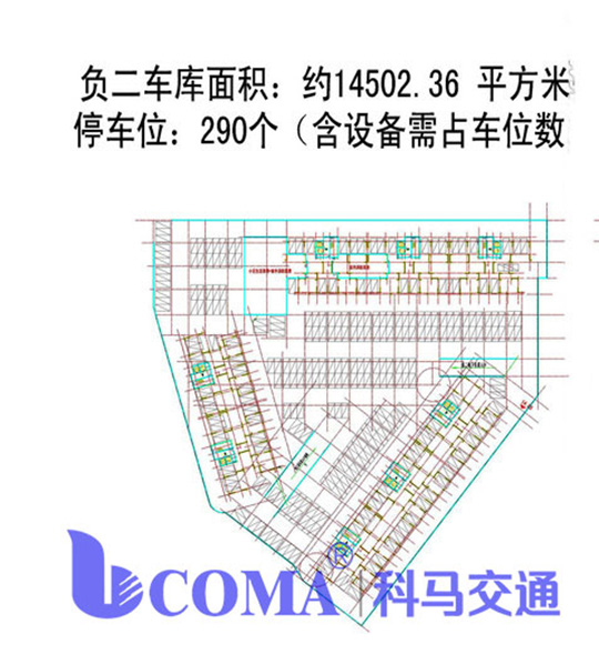 停车场设计CAD平面效果图