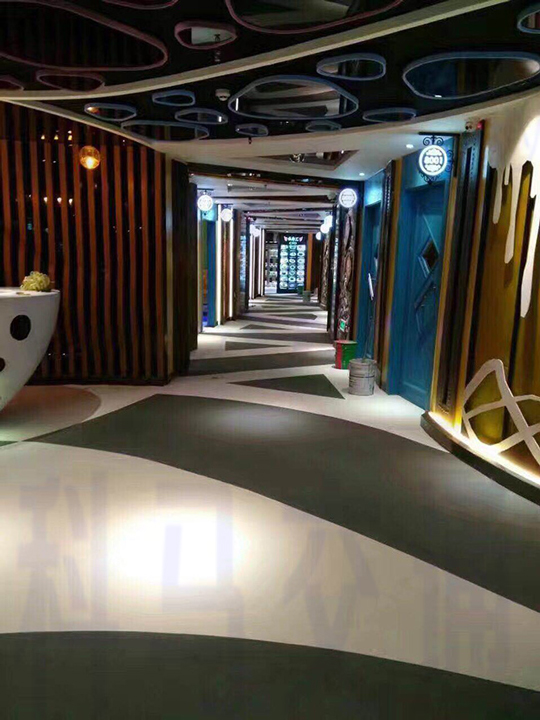 酒店会所KTV耐磨艺术风格创意地坪漆