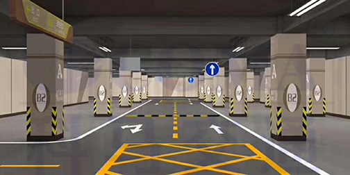 地下停车场车整体规划设计--交通动线交通设施规划优化设计