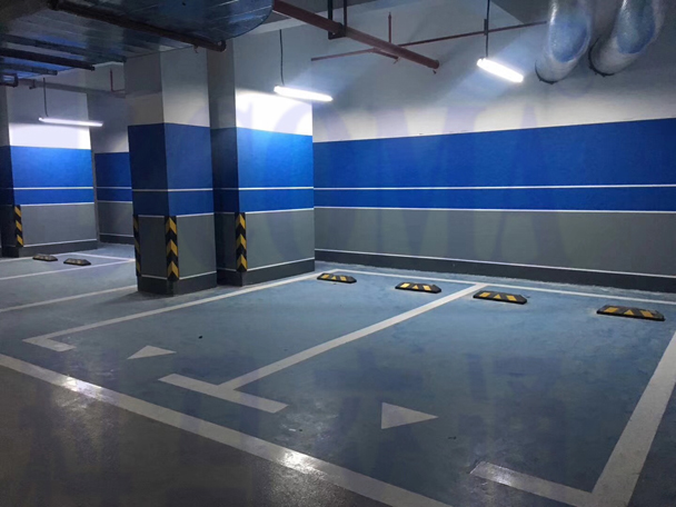 东莞汇盛发展大厦地下停车场设计施工平面CAD图纸