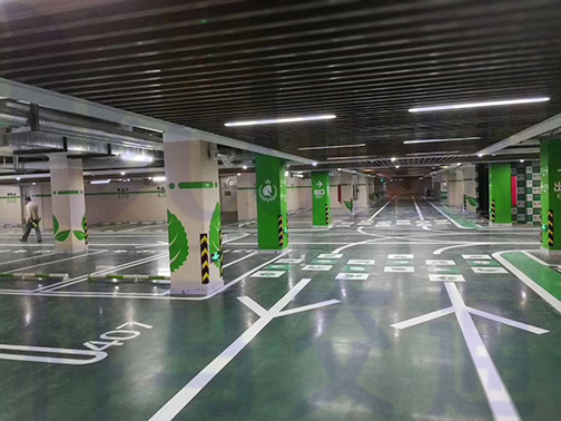 停车场设计之车库墙面导视设计工程案例