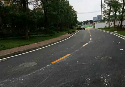 小区道路停车位交通标线 热熔反光标线划线  特制型热熔标线划线施