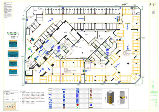 停车场整体交通组织动线图设计